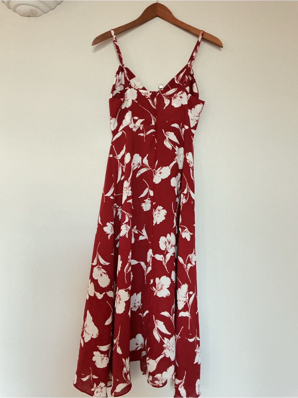 Petite Studio Floral Midi Slip Dress Red White XS 100% Viscose - Picture 2 of 6
